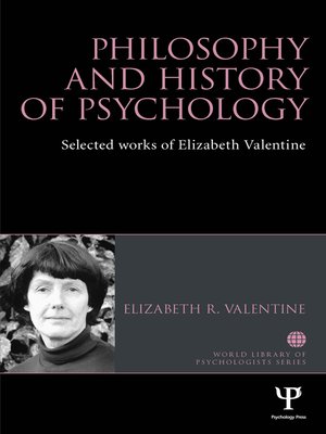 cover image of Philosophy and History of Psychology